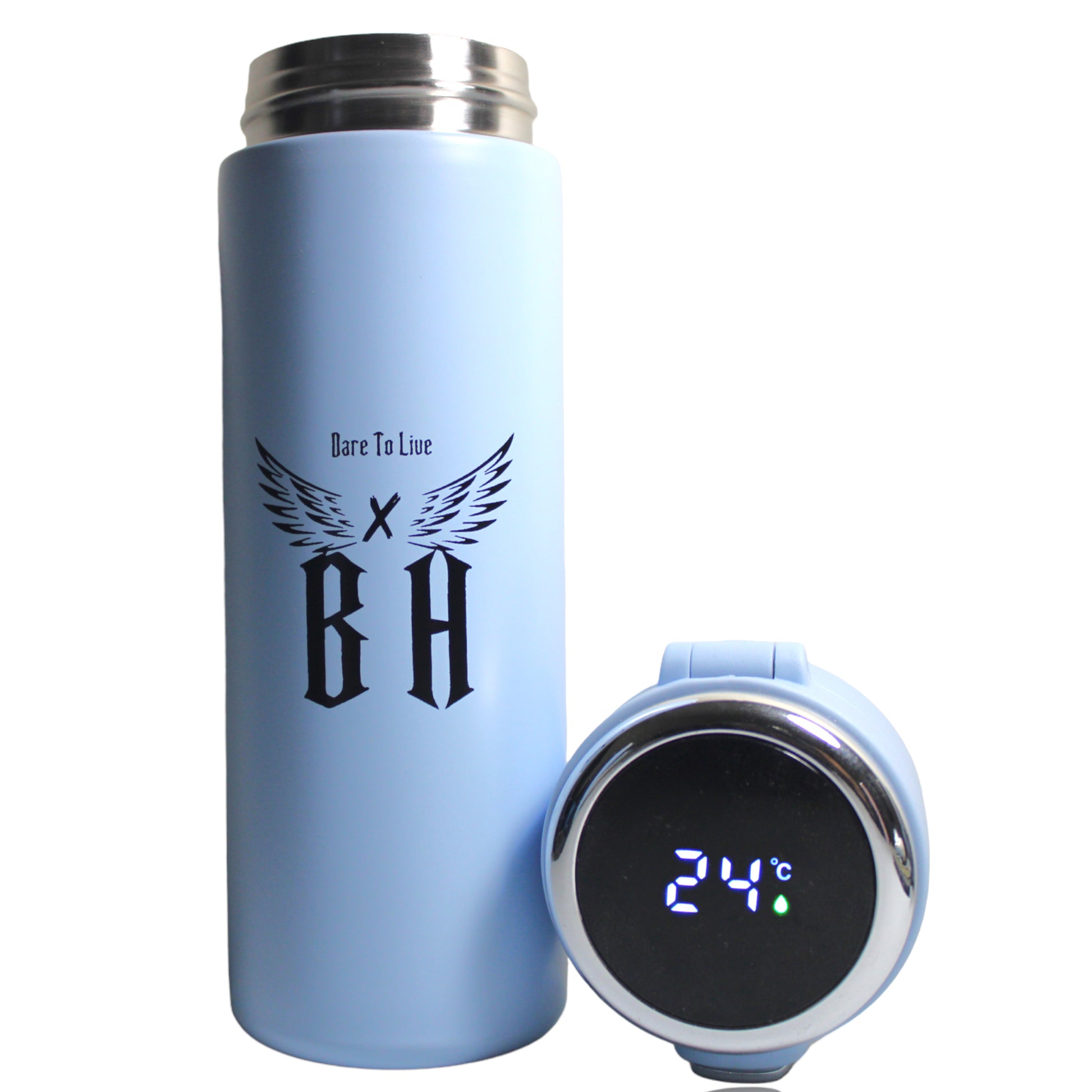 Stainless Steel Smart Water Bottle with LED Temperature Display